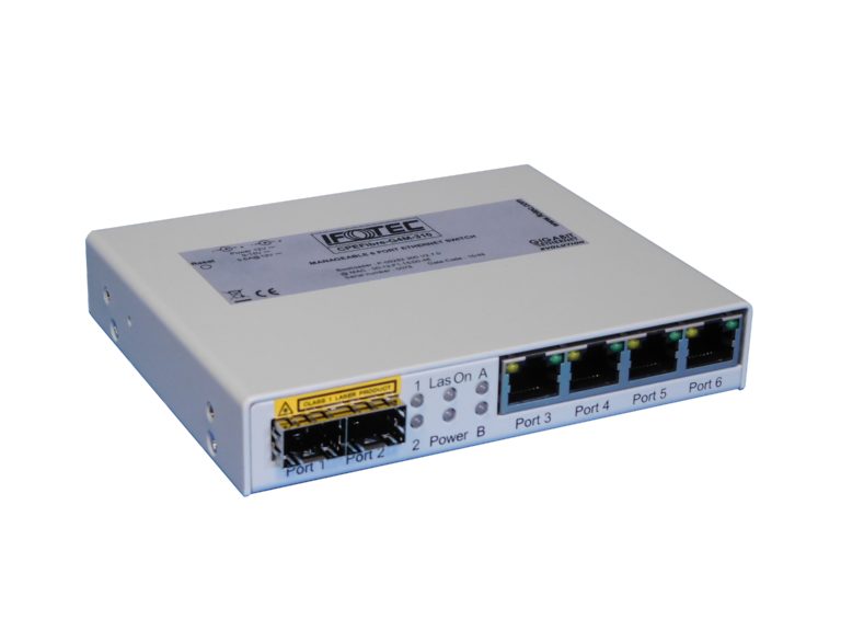 Commutateur Fibre Optique Ethernet 2 Ports Optiques 8 Ports